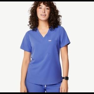 Figs Denim One Pocket Catarina Scrub Top
